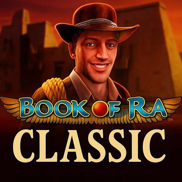 Book of Ra Classic slot visual from Novomatic available on rizzio-casinos.com