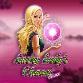 Lucky Ladys Charm Deluxe slot logo by Greentube at Rizzio Casino