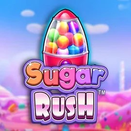 Sugar Rush logo by Pragmatic Play at Rizzio Casino